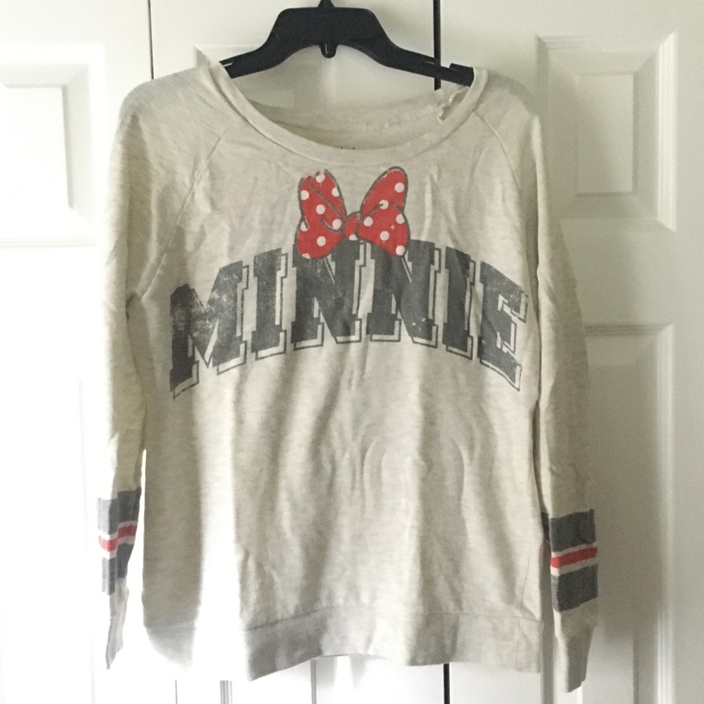 DISNEY Disneyland Minnie 28 Distressed Sweater